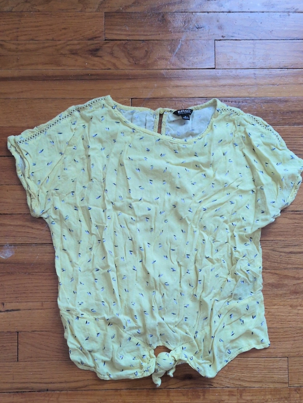 Daytrip Yellow Knot-Front Top